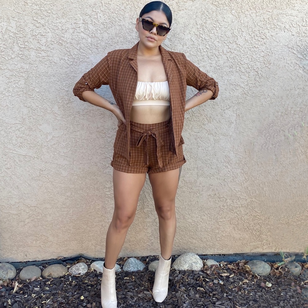 Jacket and shorts set
